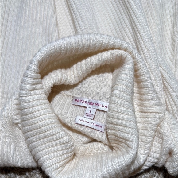 Peter Millar 100% Cashmere Ribbed Turtleneck Sweater - Picture 6 of 10
